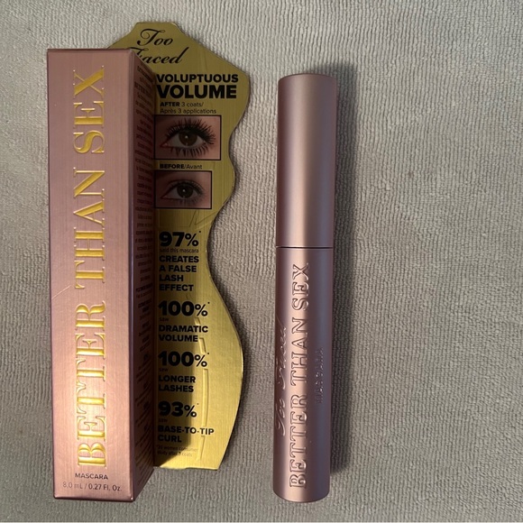 💋NIB💋 TOO FACED Better Than Sex Mascara Volumizing & Lengthening Mascara 💋NEW - Picture 2 of 10